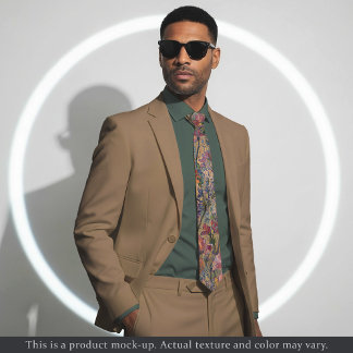 Impressionist Meadow Floral Necktie