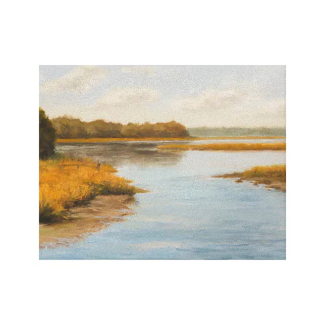 Impressionist Painting Long Island New York Beach Canvas Print | Zazzle