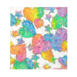 Impressionist Pastel Valentine Hearts Notepad