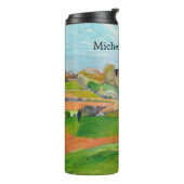Impressionist Pastoral Painting by Gauguin Thermal Tumbler (Rotated Left)