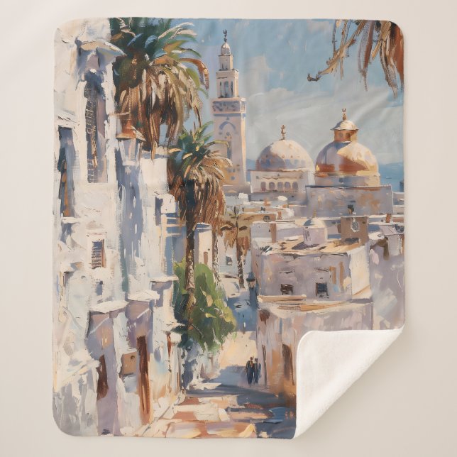 Impressionist picture of Tuni Sherpa Blanket (Front)