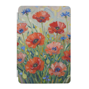 Impressionist Red Poppy Field iPad Mini Cover
