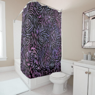 Impressionist roses  poster shower curtain