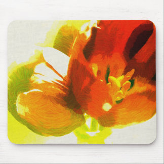 Impressionist Spring Tulips Mouse Pad