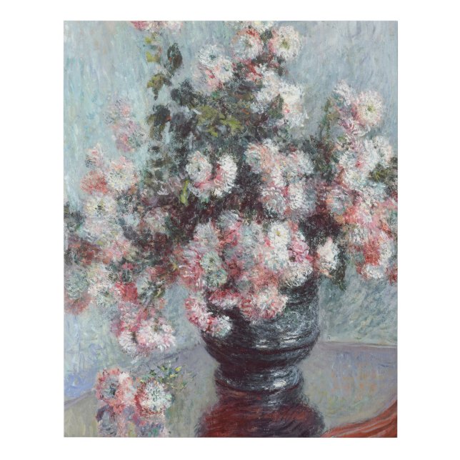 Impressionist Still Life Colorful Floral  Faux Canvas Print (Front)