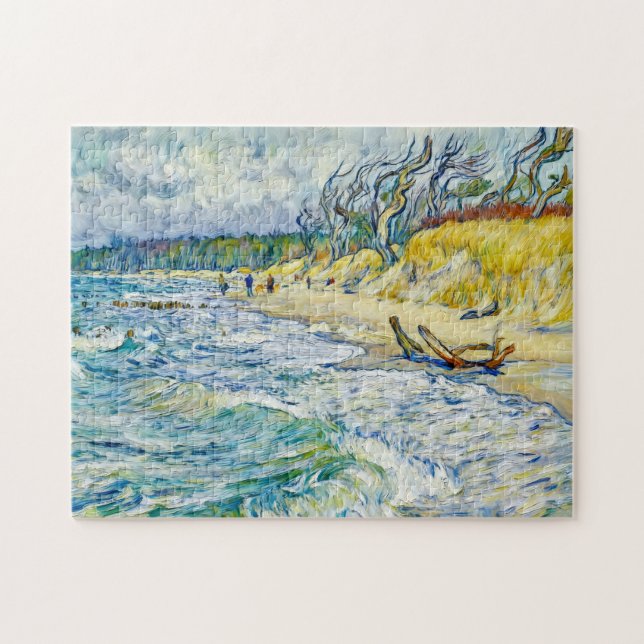 Impressionist Stormy Baltic Sea at the Weststrand  Jigsaw Puzzle (Horizontal)