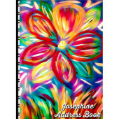Impressionist Style Daisy Telephone Address Book (Front)