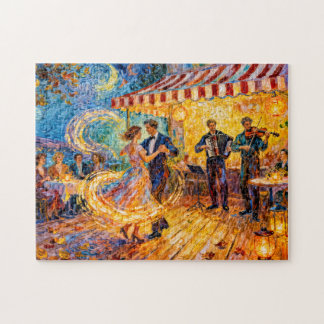 Impressionist Summer Outdoor Dance Café Celebratio Jigsaw Puzzle