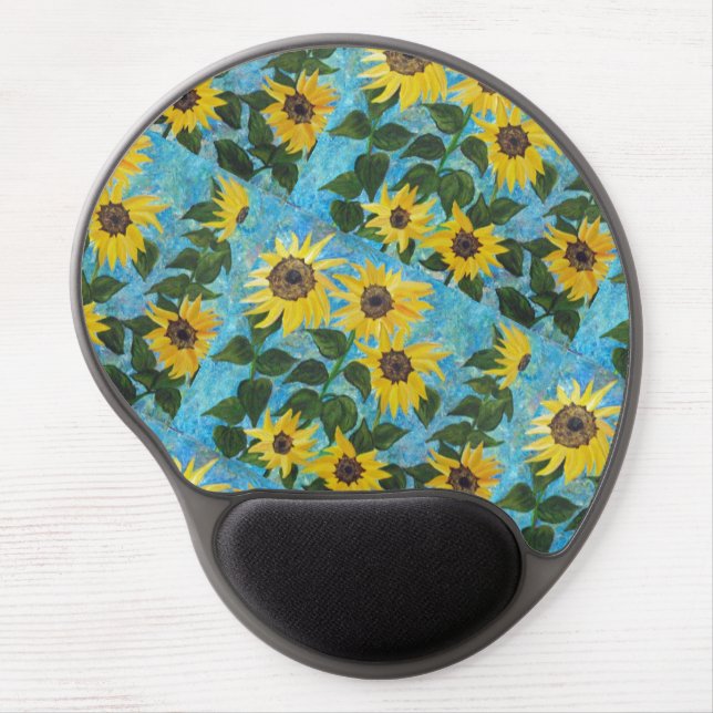 Impressionist Sunflower Mouse pad (Front)