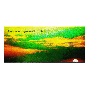 Impressionist Sunset From Sea Business Rack Card