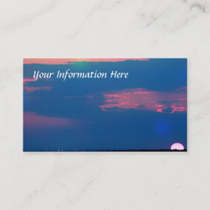 Impressionist Sunset From The Sea Business Cards