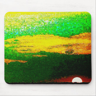 Impressionist Sunset From The Sea Mouse Pad