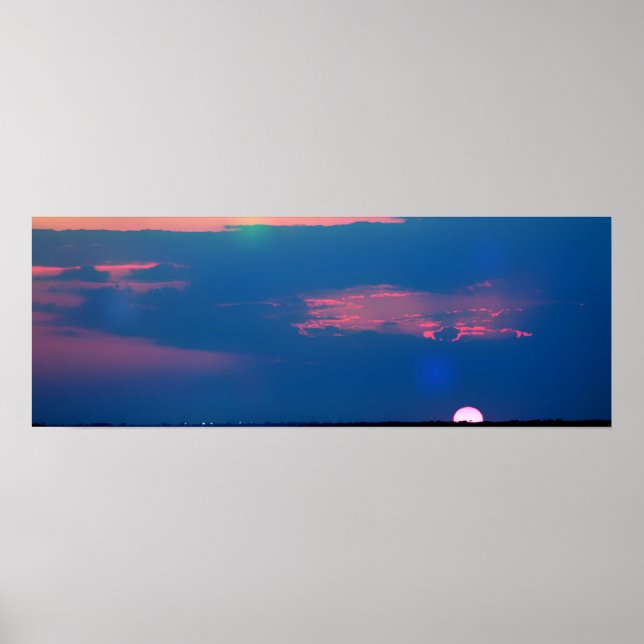 Impressionist Sunset from the Sea Poster (Front)