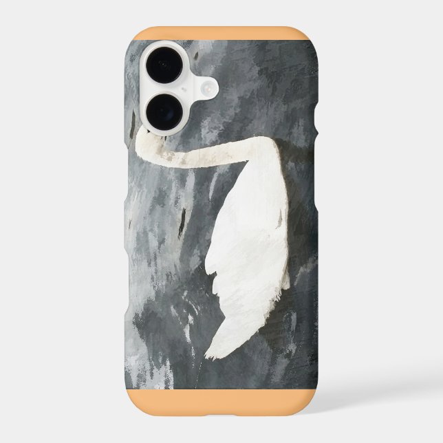 Impressionist Swan Iphone Case (Back)