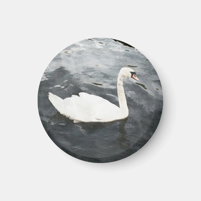 Impressionist Swan Magnet (Front)