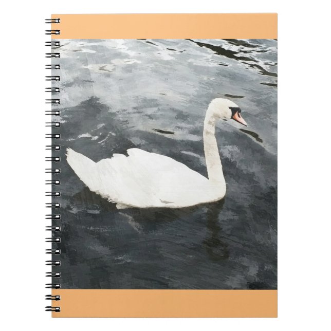 Impressionist Swan Notebook (Front)