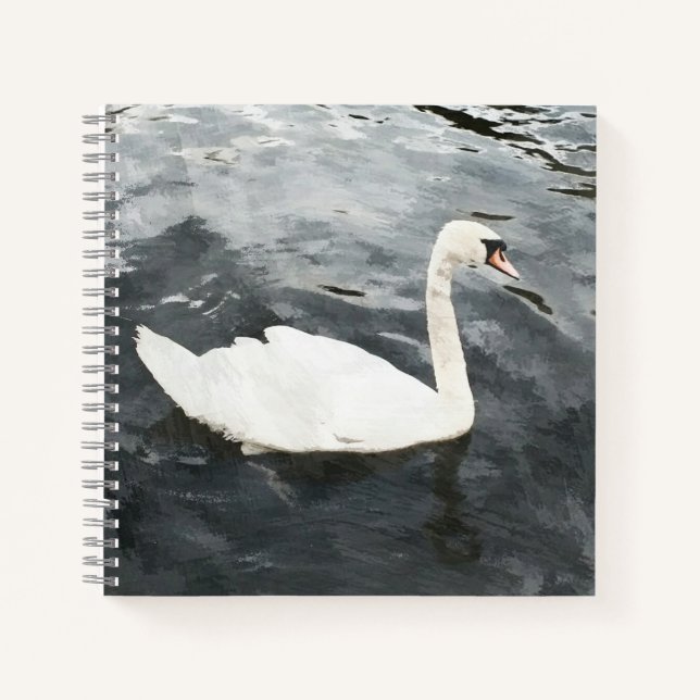 Impressionist Swan Notebook (Front)