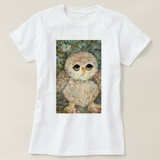 "Impressionist Sweet Owl" T-Shirt (Design Front)