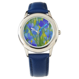 Impressionist Texas Bluebonnets Watch