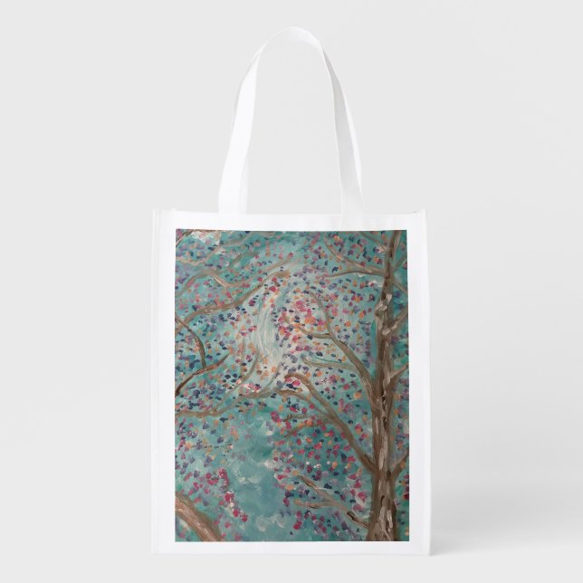 Impressionist trees on bag (Front)