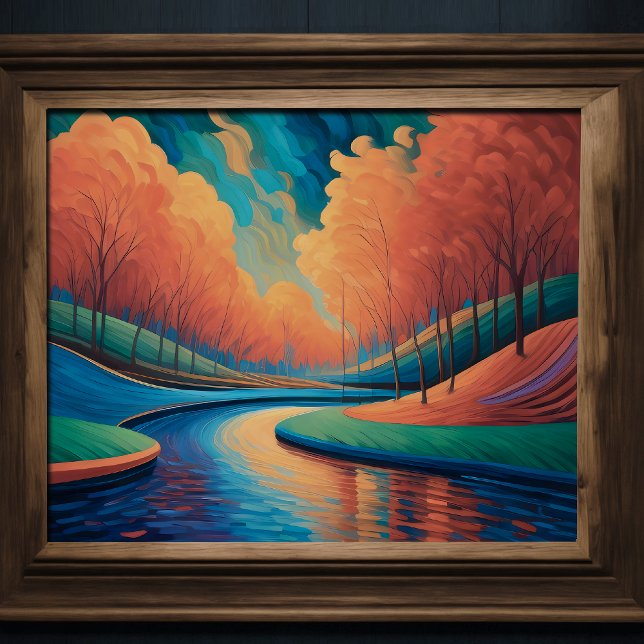 Impressionist Vibrant Color Landscape Fauvism Poster (Creator Uploaded)