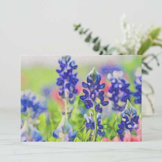 Impressionistic Bluebonnets (Standing Front)