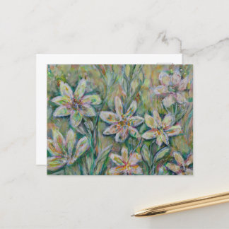 Impressionistic Floral Postcard