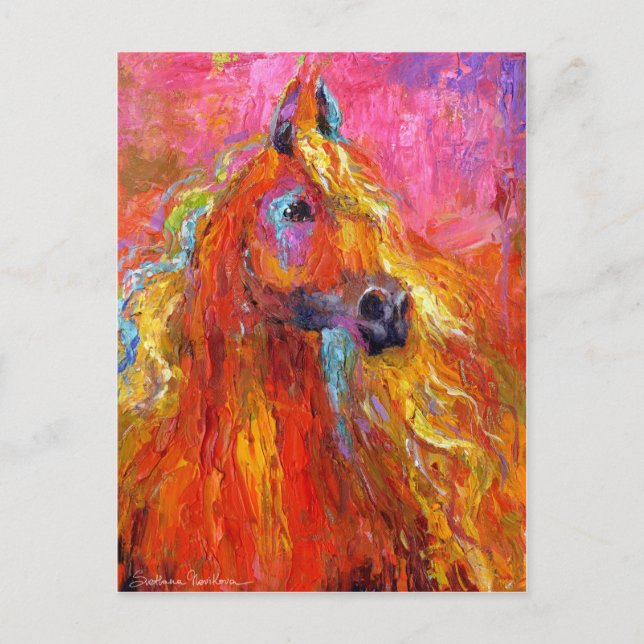 Impressionistic Horse #2 Postcard (Front)