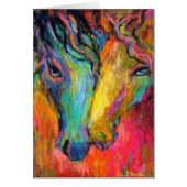 Impressionistic Horses Art (Front)