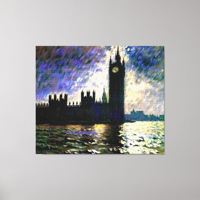 Impressionistic Houses of Parliament Canvas Print (Front)