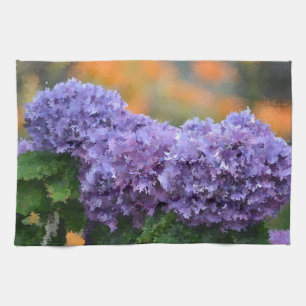 Impressionistic Hydrangea Dish Towel
