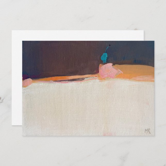 Impressionistic Landscape Abstract Art  Note Card (Front/Back)
