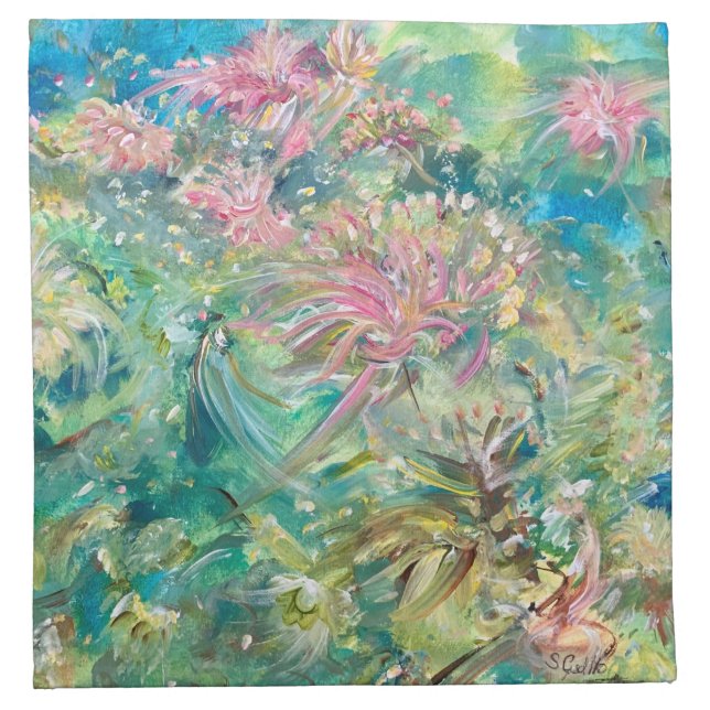 Impressionistic themed cocktail napkins (Front)