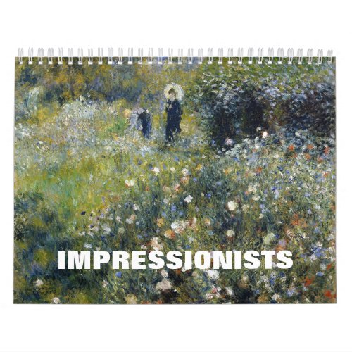 Impressionists _ Masterpiece Paintings Calendar