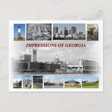 Impressions of Georgia, USA Postcard