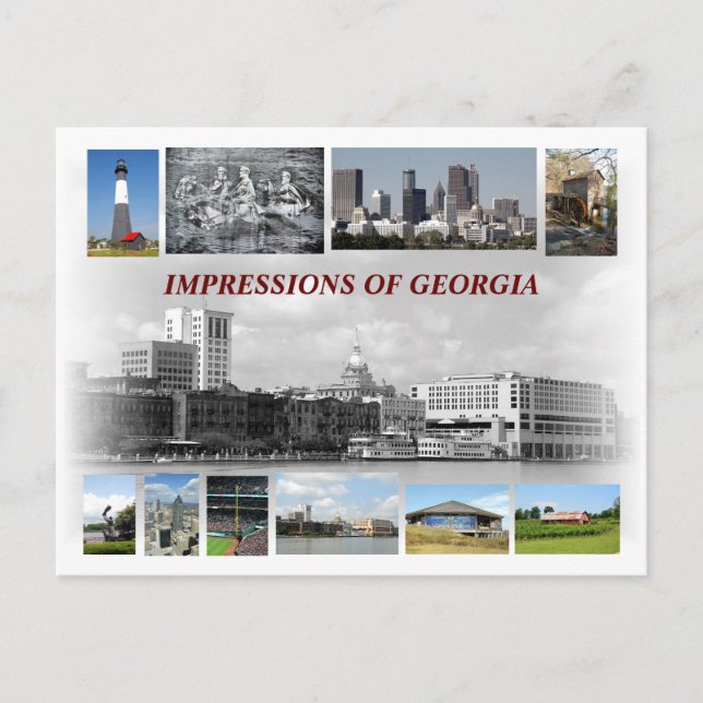 Impressions of Georgia, USA Postcard (Front)
