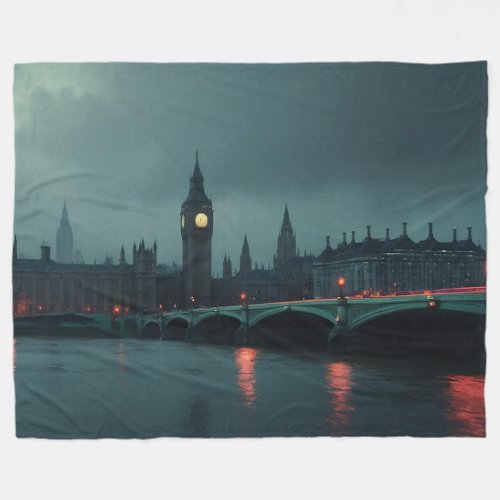 Impressions of London Town 1896 Art Fleece Blanket