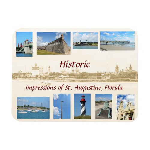 Impressions of St Augustine Florida  Magnet