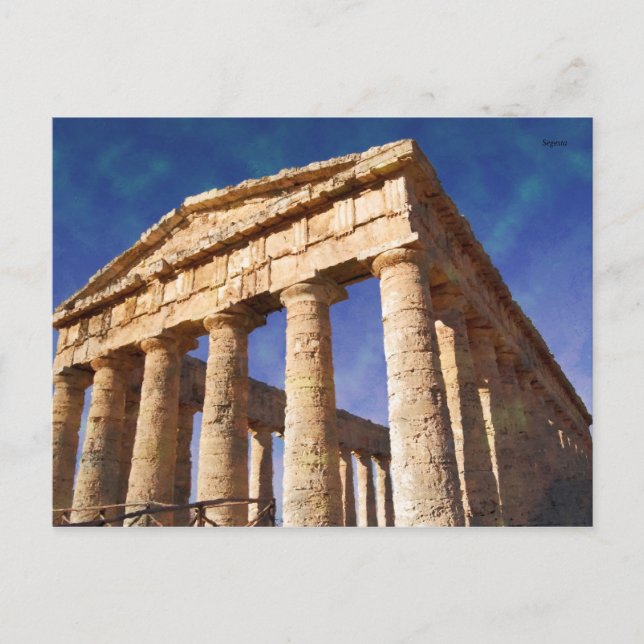 Impressitaly Segesta Temple Postcard (Front)