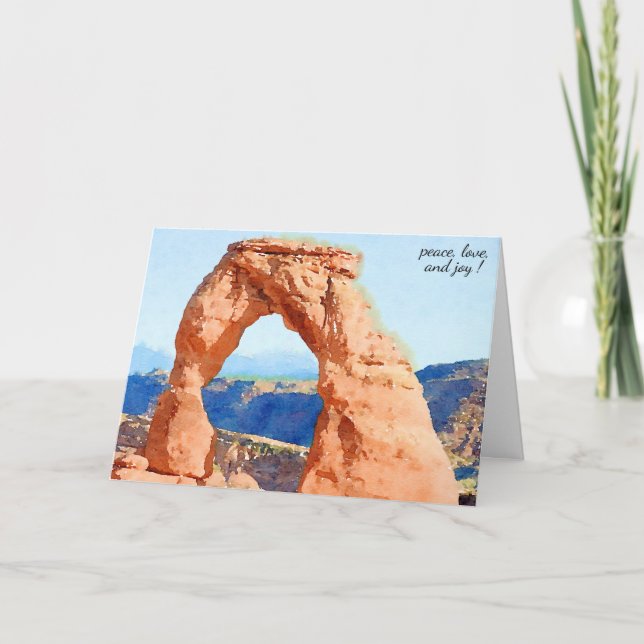 Impressive Arches Southwest Utah Holiday Card (Front)