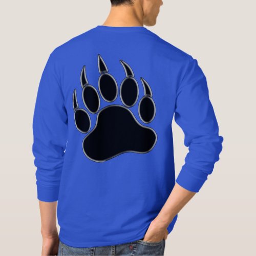 Impressive Bear Paw Printed on the Back _ Shirt