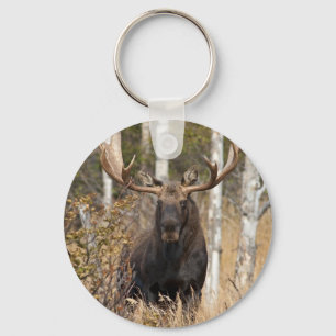 Impressive Bull Moose Keychain