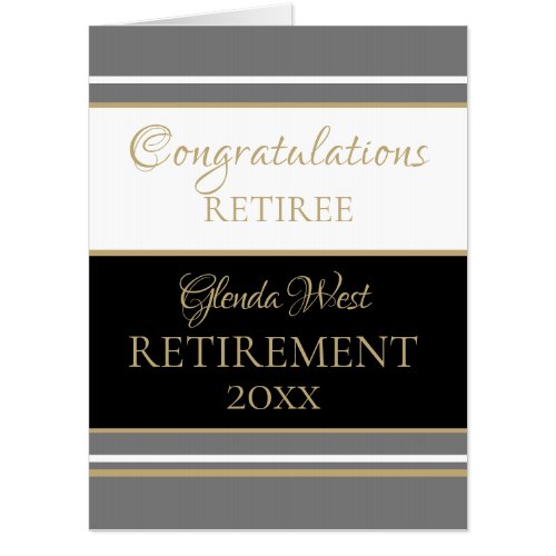 Impressive Huge Congratulations Retirement card
