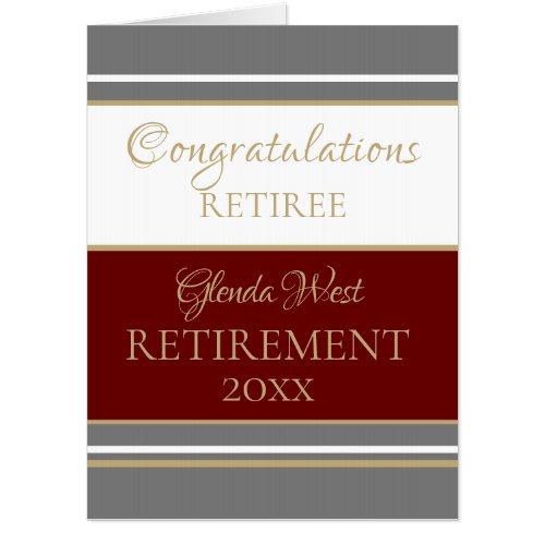 Impressive Huge Congratulations Retirement card