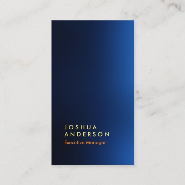 Impressive look blue sharp professional modern business card (Front)