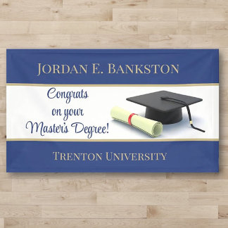Impressive Master's Degree! Graduation  Banner