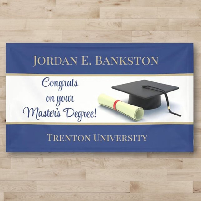 Impressive Master's Degree! Graduation  Banner (Creator Uploaded)