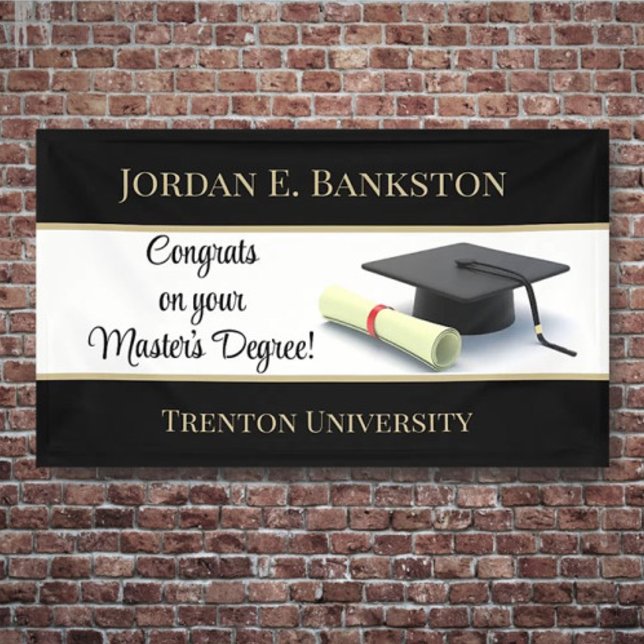 Impressive Master's Degree! Graduation  Banner (Creator Uploaded)