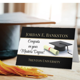 Impressive Master's Degree! Graduation  Card