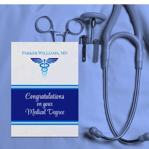 Impressive Medical degree Graduation card